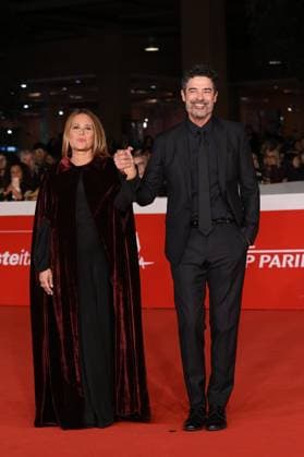 20th Rome Film Festival, Italy - 20 Oct 2025, Red Carpet For The Film WARRIORS, THE RULE OF BALANCE Alessandro Gassmann with his wife Sabrina Knaflitz arrive on the red carpet for the screening of the movie Guerrieri - La regola dell equilibrio at the 20th annual Rome Film Fest, in Rome, Italy, 20 October 2025., Credit:Maria Laura Antonelli Avalon Italia, Rome  Copyright: xMariaxLauraxAntonellix xAvalonx 1046989996