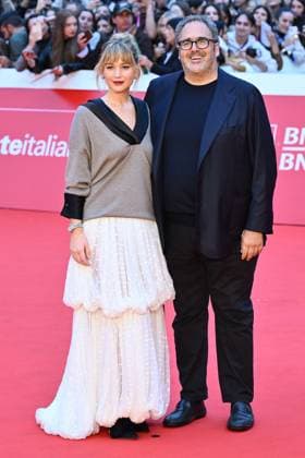 The 20th Rome Film Festival Jennifer Lawrence and the President of Fondazione Cinema per Roma, Salvatore Nastasi, attend the Die My Love red carpet during the 20th Rome Film Festival at Auditorium Parco Della Musica in Rome, Italy, on October 20, 2025. Rome Italy Italy  Copyright: xDomenicoxCippitellix originalFilename: cippitelli-diemylov251020_np280.jpg