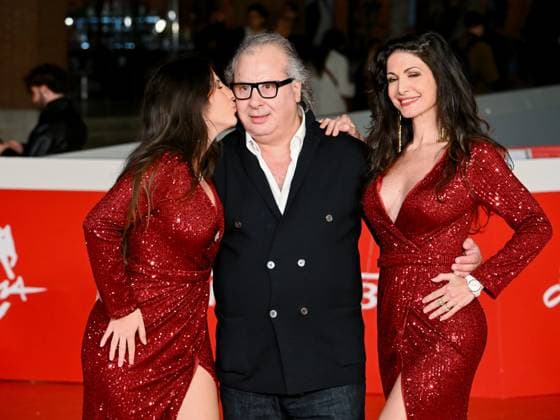 Roma Cinema Fest 2025, evening 6 - Red Carpet of the film Anna. In the photo Perla Paravia with her parents Salvatore Paravia and Maria Monsè  Copyright: xMaurizioxD Avanzox xipa-agency.netx xDxAvanzo Landi Provvisionatox IPA_Agency_IPA66868209