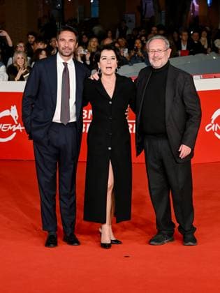 Rome Cinema Fest 2025, evening 6 - Red Carpet for the film Anna. Pictured are Massimiliano di Lodovico, Monica Guerritore, and Roberto Zaccaria.  Copyright: xMaurizioxD Avanzox xipa-agency.netx xDxAvanzo Landi Provvisionatox IPA_Agency_IPA66868460