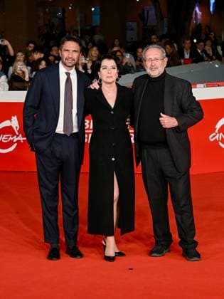 Rome Cinema Fest 2025, evening 6 - Red Carpet for the film Anna. Pictured are Massimiliano di Lodovico, Monica Guerritore, and Roberto Zaccaria.  Copyright: xMaurizioxD Avanzox xipa-agency.netx xDxAvanzo Landi Provvisionatox IPA_Agency_IPA66868461