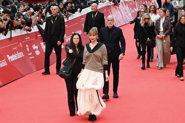 Italy: Romacinemafest 2025 American Actress Jennifer Lawrence on the red carpet movie Die My Love. Rome (Italy), October 20th,, 2025 Imago-Images Emmefoto Copyright: xImago-Images Emmefotox