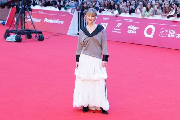 Italy: Jennifer Lawrence at 2025 Rome Film Fest Actress Jennifer Lawrence attends the red carpet for the film Die My Love at the 20th Rome Film Fest Roma RM Italy Copyright: MatteoxNardone