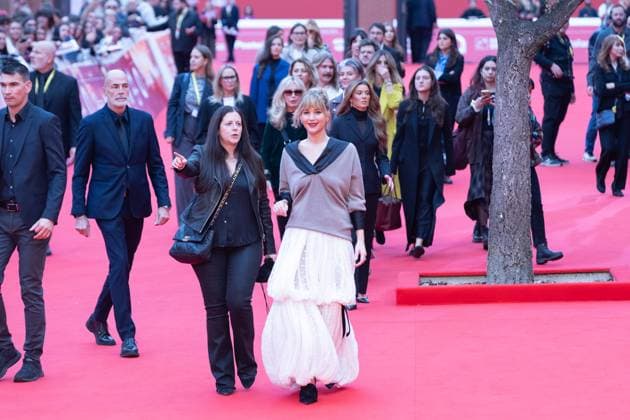 Italy: Jennifer Lawrence at 2025 Rome Film Fest Actress Jennifer Lawrence attends the red carpet for the film Die My Love at the 20th Rome Film Fest Roma RM Italy Copyright: MatteoxNardone