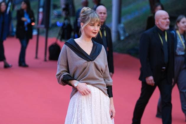 Red carpet of Die my Love at 20th Rome Film Fest in Rome 20 October 2025 - Jennifer Lawrence attends the red carpet for the movie Die my Love during the 20th Rome Film Fest at Auditorium Parco Della Musica in Rome, Italy. Rome Italy Copyright: ElenaxVizzoca