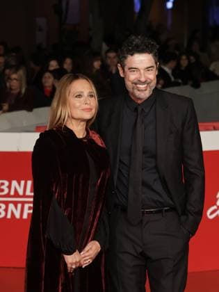 Rome Cinema Fest 2025, day 6 - Red carpet for the film Warriors: The Rule of Balance. Pictured: Alessandro Gassmann, Sabrina Knaflitz  Copyright: xMarcoxProvvisionatox xipa-agency.netx xDxAvanzo Landi Provvisionatox IPA_Agency_IPA66871079