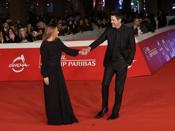 Rome Cinema Fest 2025, day 6 - Red carpet for the film Warriors: The Rule of Balance. Pictured: Alessandro Gassmann, Sabrina Knaflitz  Copyright: xMarcoxProvvisionatox xipa-agency.netx xDxAvanzo Landi Provvisionatox IPA_Agency_IPA66871113