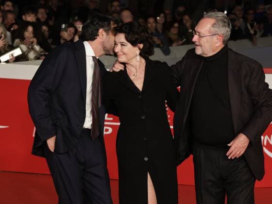 Rome Cinema Fest 2025, Evening 6 - Red Carpet for the film Anna. Pictured: Massimiliano di Lodovico, Monica Guerritore, Roberto Zaccaria  Copyright: xMarcoxProvvisionatox xipa-agency.netx xDxAvanzo Landi Provvisionatox IPA_Agency_IPA66875551