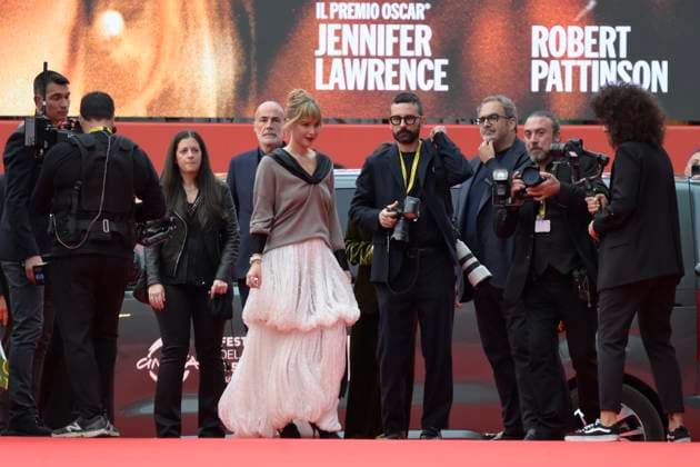 Die my love red carpet in Rome, Italy - 20 Oct 2025 Jennifer Lawrence attends the Die my love red carpet during Auditroium Parco della Muisca at Rome Film Fest 2025. Rome Italy Copyright: xMarioxCartellix xSOPAxImagesx _DSC1975