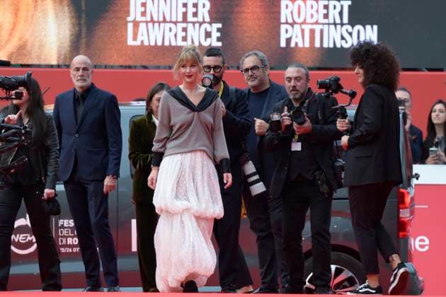 Die my love red carpet in Rome, Italy - 20 Oct 2025 Jennifer Lawrence attends the Die my love red carpet during Auditroium Parco della Muisca at Rome Film Fest 2025. Rome Italy Copyright: xMarioxCartellix xSOPAxImagesx _DSC1977