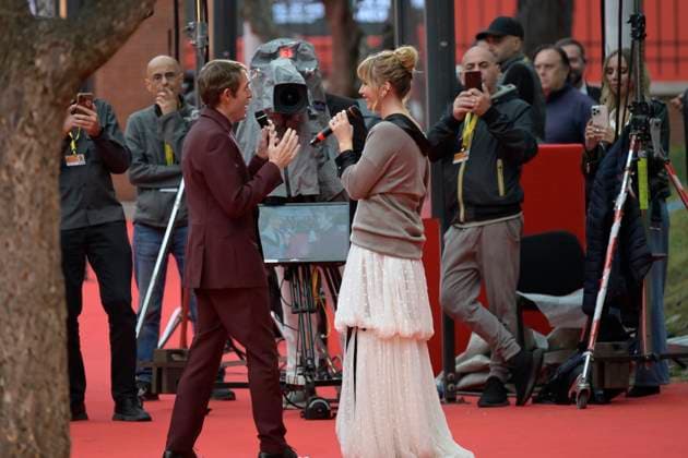 Die my love red carpet in Rome, Italy - 20 Oct 2025 Jennifer Lawrence attends the Die my love red carpet during Auditroium Parco della Muisca at Rome Film Fest 2025. Rome Italy Copyright: xMarioxCartellix xSOPAxImagesx _DSC1997