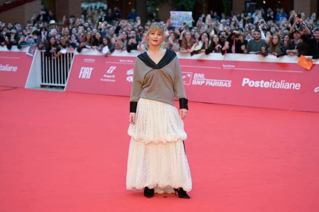 Die my love red carpet in Rome, Italy - 20 Oct 2025 Jennifer Lawrence attends the Die my love red carpet during Auditroium Parco della Muisca at Rome Film Fest 2025. Rome Italy Copyright: xMarioxCartellix xSOPAxImagesx _DSC8564