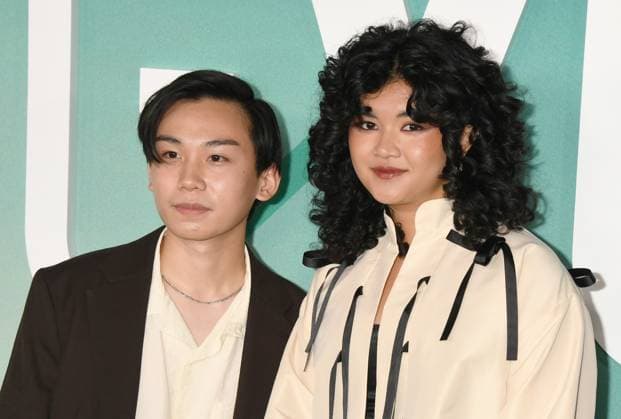 LOS ANGELES, CA - OCTOBER 20: Ethan Costanilla and Sam Morelos at Paramount Pictures Los Angeles premiere of Regretting You at the Paramount Theater in Los Angeles, California on October 20, 2025. Copyright: xJeffreyxMayerx