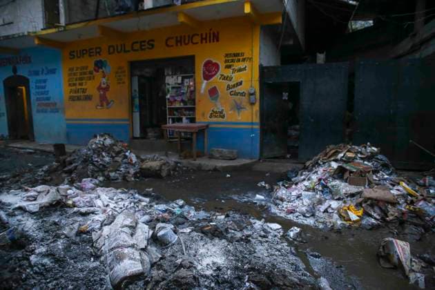 October 20, 2025, Mexico City, Mexico City, Mexico: Damage caused by Hurricane Priscila in the municipality of Huehuetla in the OtomoÂ­ Tepehua mountain range, one of the most affected municipalities in the state of Hidalgo, due to its proximity to the Pantepec River, houses completely filled with mud and cars buried. Mexico City Mexico - ZUMAs310 20251020_zip_s310_005 Copyright: xLuisxExSalgadox