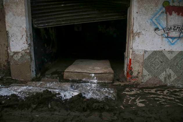 October 20, 2025, Mexico City, Mexico City, Mexico: Damage caused by Hurricane Priscila in the municipality of Huehuetla in the OtomoÂ­ Tepehua mountain range, one of the most affected municipalities in the state of Hidalgo, due to its proximity to the Pantepec River, houses completely filled with mud and cars buried. Mexico City Mexico - ZUMAs310 20251020_zip_s310_006 Copyright: xLuisxExSalgadox