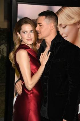 LOS ANGELES, CA - OCTOBER 20: Allison Williams and Alexander Dreymon at Paramount Pictures Los Angeles premiere of Regretting You at the Paramount Theater in Los Angeles, California on October 20, 2025. Copyright: xJeffreyxMayerx