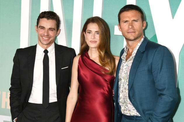 LOS ANGELES, CA - OCTOBER 20: Dave Franco, Allison Williams and Scott Eastwood at Paramount Pictures Los Angeles premiere of Regretting You at the Paramount Theater in Los Angeles, California on October 20, 2025. Copyright: xJeffreyxMayerx