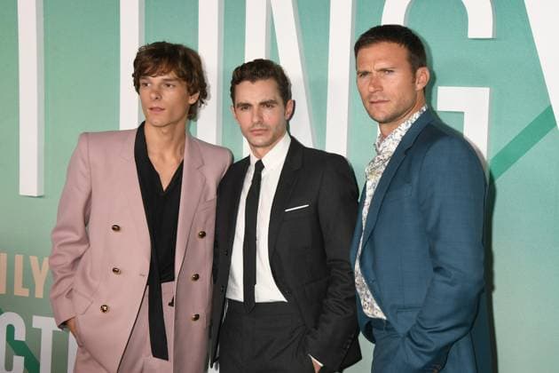 LOS ANGELES, CA - OCTOBER 20: Mason Thames, Dave Franco and Scott Eastwood at Paramount Pictures Los Angeles premiere of Regretting You at the Paramount Theater in Los Angeles, California on October 20, 2025. Copyright: xJeffreyxMayerx