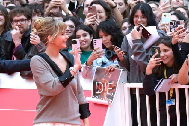 Jennifer Lawrence at the premiere of the feature film Die My Love at the 20th International Film Festival of Rome Festa del Cinema di Roma 2025 at the Auditorium Parco della Musica Rome, 20 10 2025 Foto:xA.xM.xTinghinox xFuturexImagex lawrence_5062