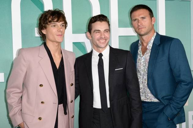 Regretting You Premiere - Los Angeles, USA LOS ANGELES, USA. October 20, 2025: Mason Thames, Dave Franco & Scott Eastwood at the premiere for Regretting You at the Paramount Theatre. Los Angeles CA USA  Copyright: xPaulxSmith Featureflashx