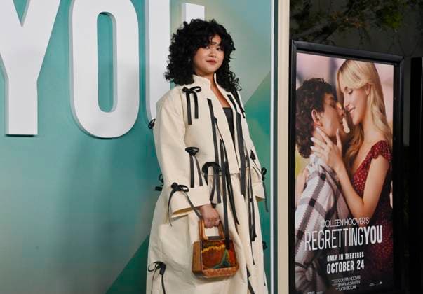 Cast member Sam Morelos attends the premiere of the motion picture romantic drama Regretting You at Paramount Studios in Los Angeles on Monday, October 20, 2025. Storyline: Centers on the strained relationship between young mother Morgan Grant and her teenage daughter Clara, exacerbated by Morgan s husband Chris s tragic death, forcing them to navigate life s challenges together.  LAP2025102007 JIMxRUYMEN