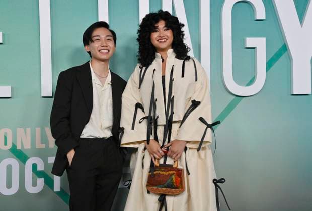 Cast members Ethan Costanilla (L) and Sam Morelos attend the premiere of the motion picture romantic drama Regretting You at Paramount Studios in Los Angeles on Monday, October 20, 2025. Storyline: Centers on the strained relationship between young mother Morgan Grant and her teenage daughter Clara, exacerbated by Morgan s husband Chris s tragic death, forcing them to navigate life s challenges together.  LAP2025102010 JIMxRUYMEN