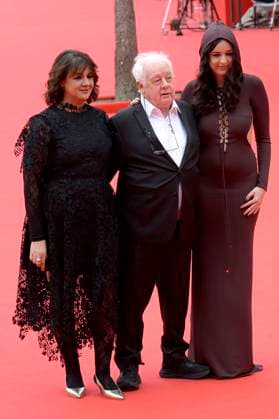 Zahara Moufid, Jim Sheridan and Amira Clodagh Sheridan at the premiere of the feature film Re creation at the 20th International Film Festival of Rome Festa del Cinema di Roma 2025 at the Auditorium Parco della Musica Rome, 20 10 2025 Foto:xA.xM.xTinghinox xFuturexImagex recreation_5027