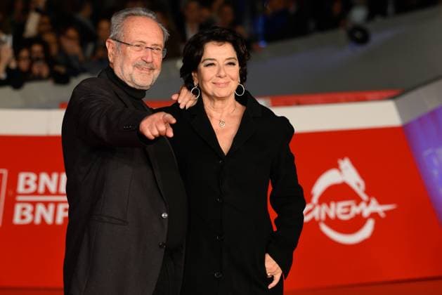 News - Rome Film Festival 2025 Roberto Zaccaria and Monica Guerritore attend the red carpet of the movie Anna  during the 20th Rome Film Fest at Auditorium Parco della Musica on October 20, 2025 in Rome, Italy. Rome Auditorium Parco della Musica Italy Copyright: xFabrizioxCorradettix xLiveMediax LPN_2093294