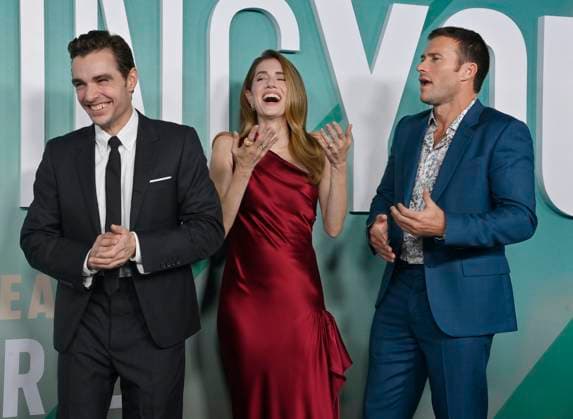 Cast members Dave Franco, Allison Williams and Scott Eastwood (L-R) attend the premiere of the motion picture romantic drama Regretting You at Paramount Studios in Los Angeles on Monday, October 20, 2025. Storyline: Centers on the strained relationship between young mother Morgan Grant and her teenage daughter Clara, exacerbated by Morgan s husband Chris s tragic death, forcing them to navigate life s challenges together.  LAP2025102046 JIMxRUYMEN
