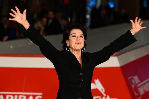 News - Rome Film Festival 2025 Monica Guerritore attends the red carpet of the movie Anna  during the 20th Rome Film Fest at Auditorium Parco della Musica on October 20, 2025 in Rome, Italy. Rome Auditorium Parco della Musica Italy Copyright: xFabrizioxCorradettix xLiveMediax LPN_2093363
