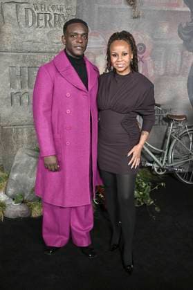 Chris Chalk and K D Chalk at the premiere of the HBO series It Welcome to Derry at Warner Bros Studio Gelnnde Burbank, 20 10 2025 Foto:xD.xStarbuckx xFuturexImagex it_5034