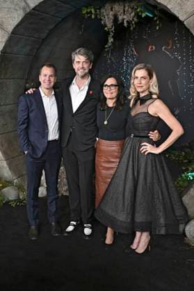 Casey Bloys, Andy Muschietti, Sarah Aubrey and Barbara Muschietti at the premiere of the HBO series It Welcome to Derry at Warner Bros Studio Gelnnde Burbank, 20 10 2025 Foto:xD.xStarbuckx xFuturexImagex it_5080