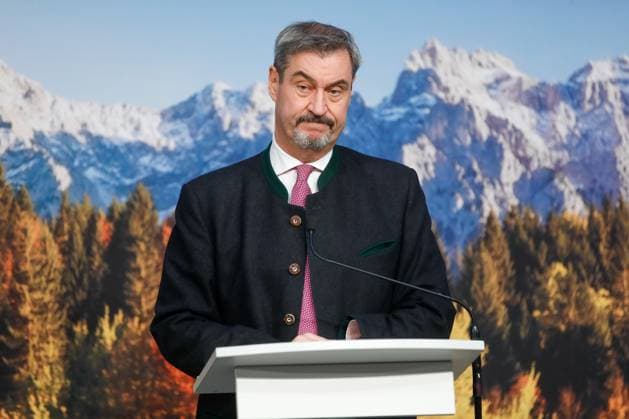 News Themen der Woche KW 43 Pressekonferenz nach der Sitzung des bayrischen Ministerrates München, 21.10.2025 Ministerprnsident Dr. Marcus Söder bei der Pressekonferenz nach der Sitzung des bayrischen Ministerrates in München Bayern *** Press conference after the meeting of the Bavarian Council of Ministers München, 21 10 2025 Ministerprnsident Dr Marcus Söder at the press conference after the meeting of the Bavarian Council of Ministers in München Bavaria Copyright: xMatthiasxGrnnzdnrferx