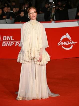 Rome: Rome Cinema Fest 2025, evening 7 - World s Best Movie red carpet. Pictured: Cristiana Capotondi Rome  - ZUMAp169 20251021_zea_p169_492 Copyright: xMaurizioxD Avanzox