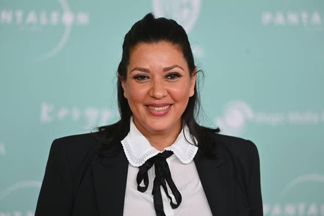 Jasmin SHAKERI Actress , single image, cropped single motif,,portrait,portrait world premiere of NO HIT WONDER on 21 10 2025 at the Mathaeser cinema in Munich