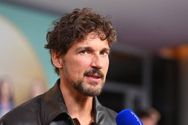 Florian David FITZ Actor , single image,cropped single motif,portrait,portrait world premiere of NO HIT WONDER on 21 10 2025 at the Mathaeser Kino in Munich
