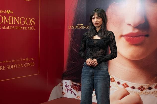 October 21, 2025, Madrid, Spain: Marta Nieto attends the photocall for the premiere of Los Domingos at the Paz cinema in Madrid. Madrid Spain - ZUMAs197 20251021_aaa_s197_137 Copyright: xAtilanoxGarciax