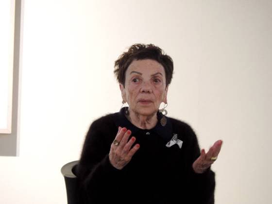 Spain: Graciela Iturbide Princess of Arts Award Graciela Iturbide, Princess of Asturias Award winner for the Arts. The Mexican photographer at a meeting with the public in La Vega. oviedo Spain Copyright: MercedesxMenendez
