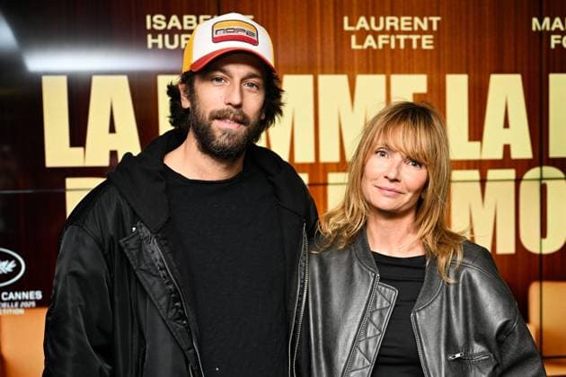 La Femme La Plus Riche Du Monde Premiere Romain Sichez and Axelle Laffont attending the La Femme La Plus Riche Du Monde Premiere at the UGC Cine Cite Les Halles in Paris, France on October 21, 2025. Photo by Aurore Marechal ABACAPRESS.COM Paris France  Copyright: xMarechalxAurore ABACAx
