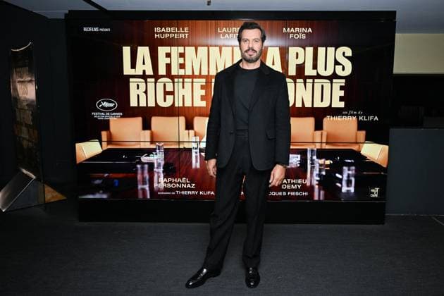 La Femme La Plus Riche Du Monde Premiere Laurent Lafitte attending the La Femme La Plus Riche Du Monde Premiere at the UGC Cine Cite Les Halles in Paris, France on October 21, 2025. Photo by Aurore Marechal ABACAPRESS.COM Paris France  Copyright: xMarechalxAurore ABACAx