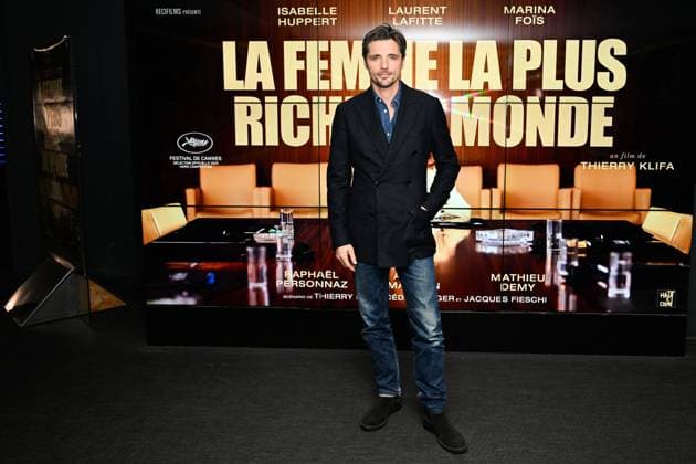 La Femme La Plus Riche Du Monde Premiere Raphael Personnaz attending the La Femme La Plus Riche Du Monde Premiere at the UGC Cine Cite Les Halles in Paris, France on October 21, 2025. Photo by Aurore Marechal ABACAPRESS.COM Paris France  Copyright: xMarechalxAurore ABACAx