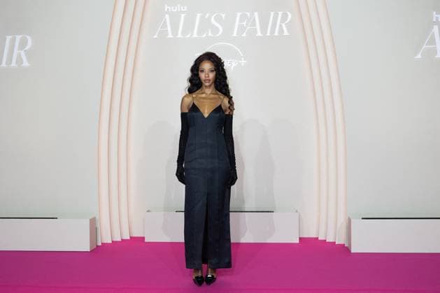 All s Fair Disney+ Paris Serie Premiere NB Fanny Bourdette Donon attends the All s Fair Disney+ Serie Premiere at Maison de La Chimie on October 21, 2025 in Paris, France. Photo by Nasser Berzane ABACAPRESS.COM Paris France  Copyright: xBerzanexNasser ABACAx