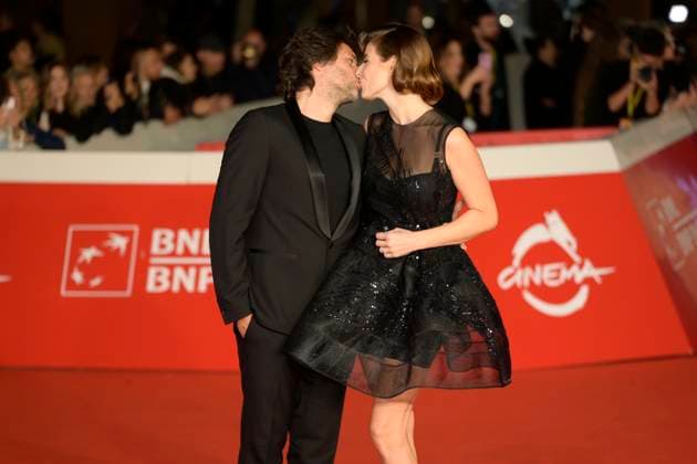 October 21, 2025, Rome, Italy: Patrizio Tucci (l) and Diana Del Bufalo (r) attend the Best movie worlds red carpet at Auditorium Parco della Musica during Rome Film Fest 2025. Rome Italy - ZUMAs197 20251021_aaa_s197_155 Copyright: xMarioxCartellix