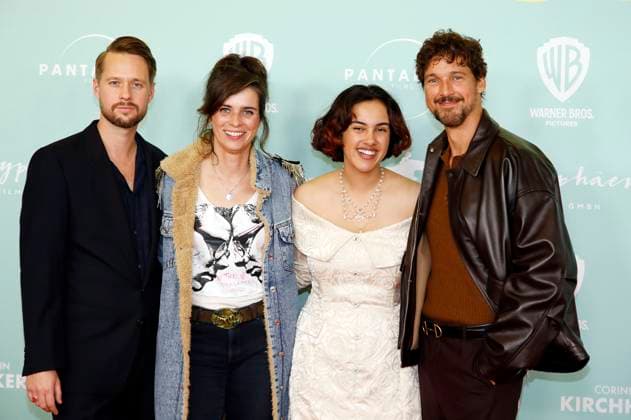 Florian Dietrich, Nora Tschirner, Jerusha Wahlen and Florian David Fitz at the premiere of the movie No Hit Wonder at Mathäser Filmpalast Munich, 21 10 2025 Foto:xAgenturxWehnertx xGränzdörferx xFuturexImagex wonder_5032