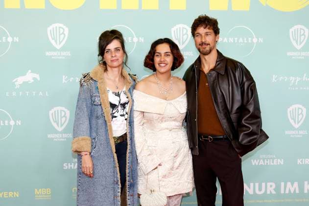 Nora Tschirner, Jerusha Wahlen and Florian David Fitz at the premiere of the movie No Hit Wonder at Mathäser Filmpalast Munich, 21 10 2025 Foto:xAgenturxWehnertx xGränzdörferx xFuturexImagex wonder_5046