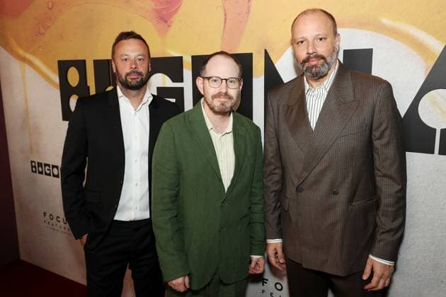 New York premiere of Focus Features Bugonia at the The Museum of Modern Art Featuring: Lars Knudsen (Producer), Ari Aster (Producer) and Yorgos Lanthimos (Director) Where: Brooklyn, New York, United States When: 21 Oct 2025 Credit: Marion Curtis StarPix for Focus Features INSTARimages EDITORIAL USE ONLY. NOT FOR USE BY NEWSPAPERS BASED IN THE UK. Copyright: xx instar55200153