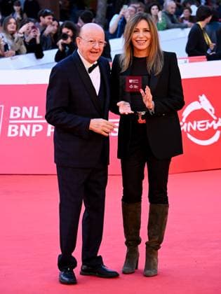 Roma Cinema Fest 2025 evening 8 - premiere TRIBUTE TO THE 80s AND 90s In the photo: Massimo Boldi and Lucia Borgonzoni  Copyright: xMaurizioxD Avanzox xipa-agency.netx xDxAvanzo Landi Provvisionatox IPA_Agency_IPA66938550