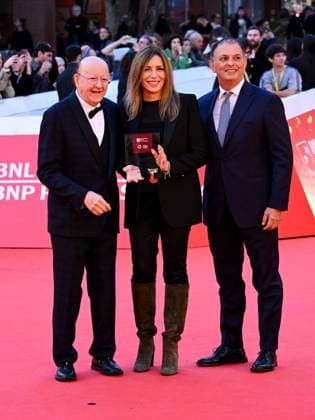 Roma Cinema Fest 2025 evening 8 - premiere TRIBUTE TO THE 80s AND 90s In the photo: Lucia Borgonzoni Massimo Boldi Antonio Saccone  Copyright: xMaurizioxD Avanzox xipa-agency.netx xDxAvanzo Landi Provvisionatox IPA_Agency_IPA66939193