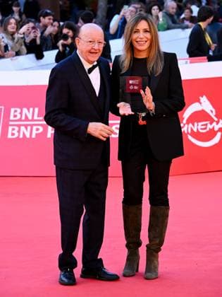Roma Cinema Fest 2025 evening 8 - premiere TRIBUTE TO THE 80s AND 90s In the photo: Massimo Boldi and Lucia Borgonzoni  Copyright: xMaurizioxD Avanzox xipa-agency.netx xDxAvanzo Landi Provvisionatox IPA_Agency_IPA66938574