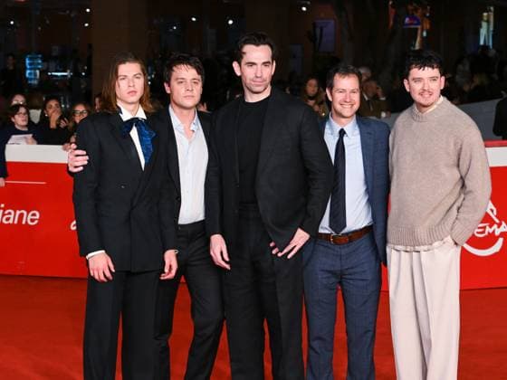 Rome, Italy, Italy: Roma Cinema Fest 2025 day 8 - premiere of the film OUR HERO, BALTHAZAR In the photo: cast Rome Italy  - ZUMAp169 20251022_zea_p169_1012 Copyright: xMaurizioxD Avanzox